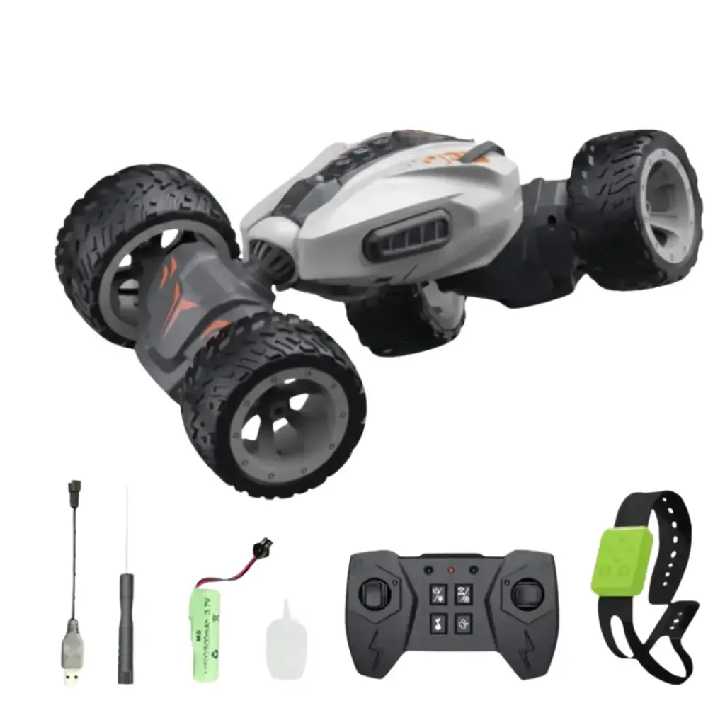 Carro Acrobático Stunt Color Blanco Remoto