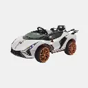 Carro eléctrico Lamborghini blanco