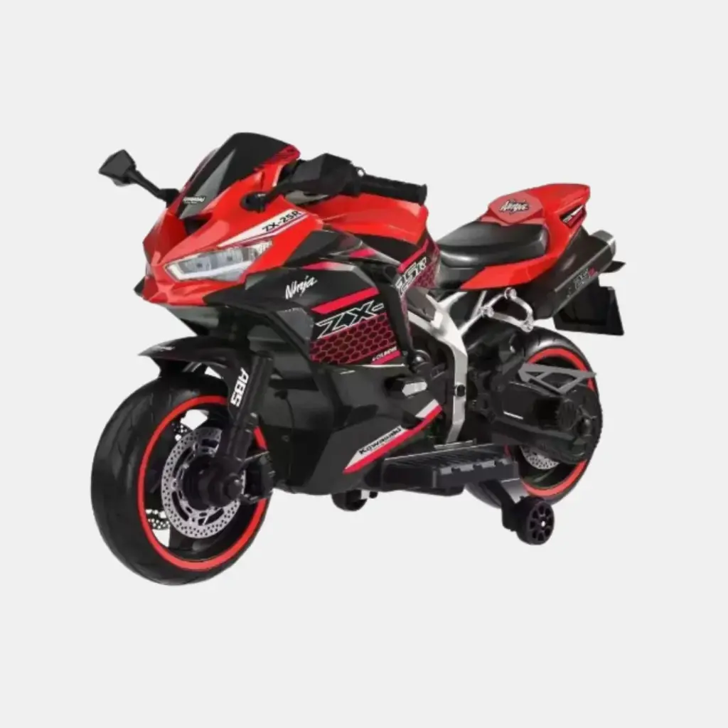 Moto lineal ninja eléctrica infantil rojo