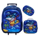 Mochila 3 en 1 Multipack con Ruedas Tiburón Playero 