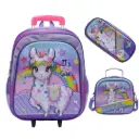 Mochila 3 en 1 Multipack con Ruedas Llama Floral