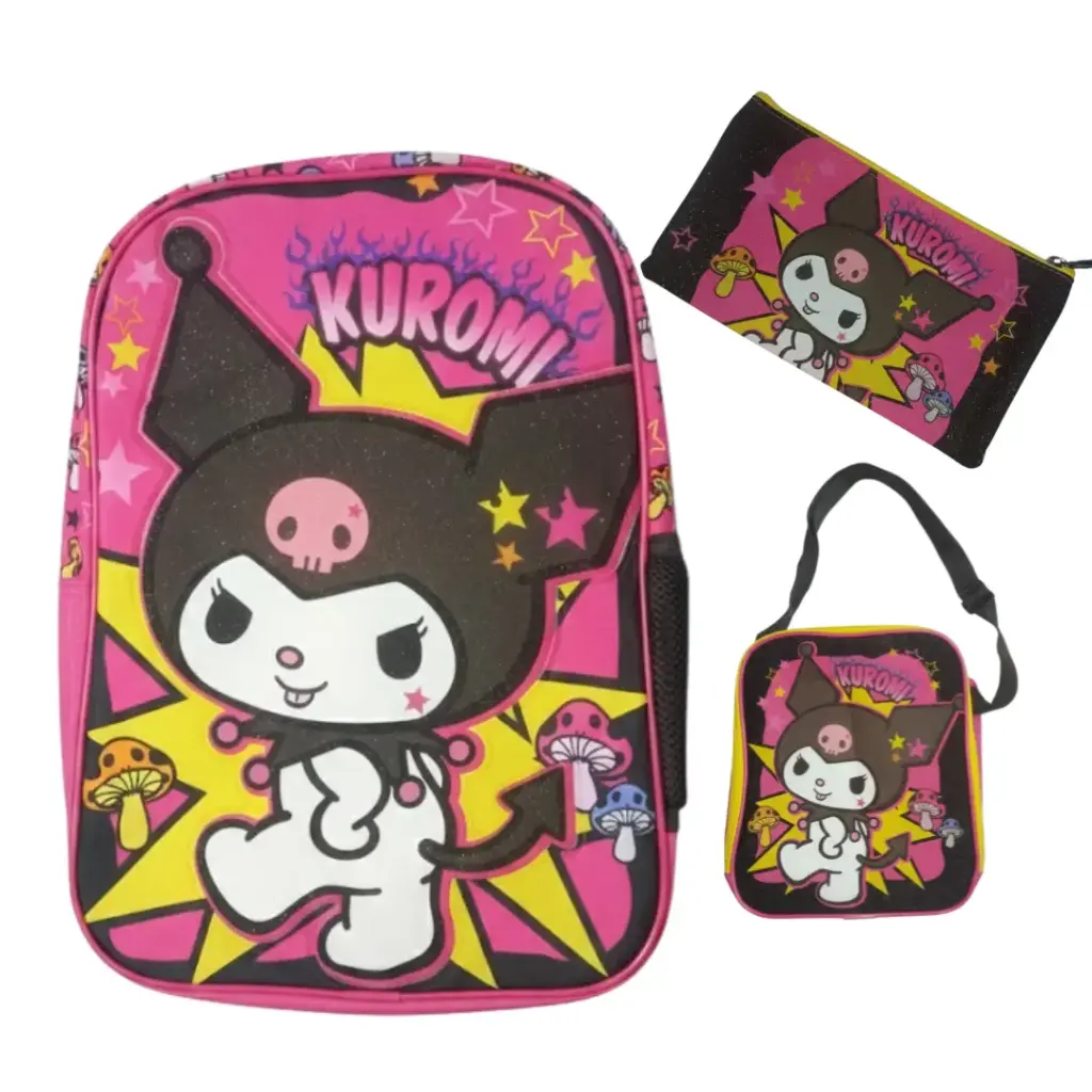 Mochila 3 en 1 Multipack Kuromi