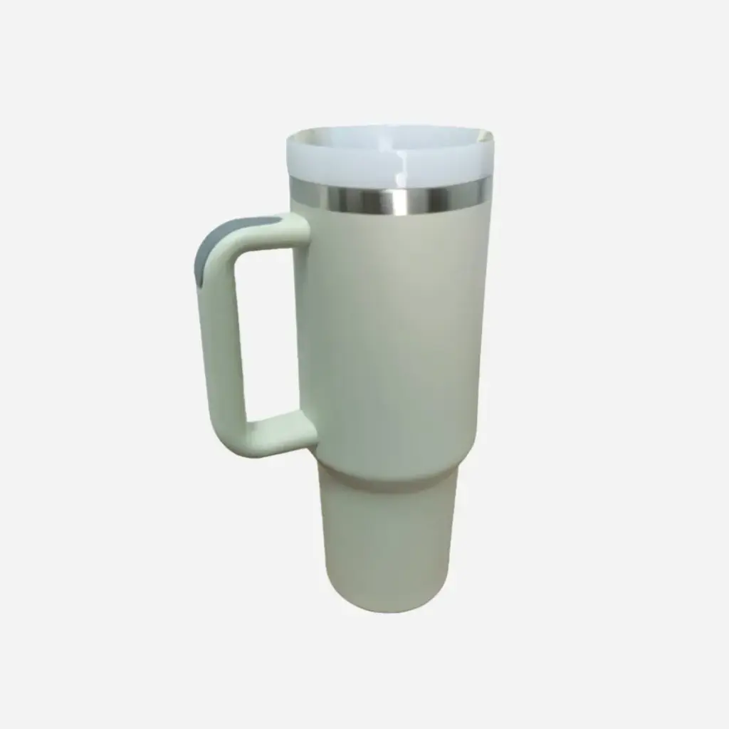 Vaso de café con mango Termo gris