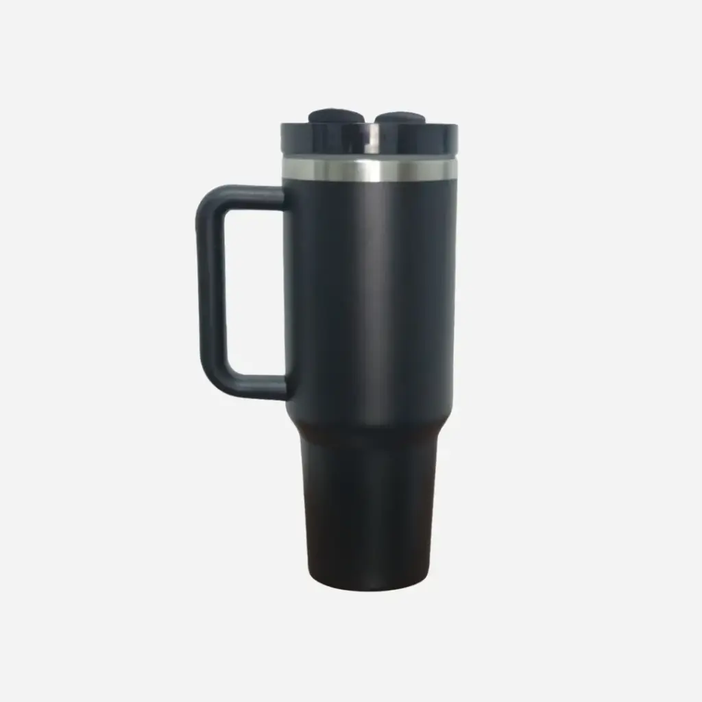 Vaso de café con mango Termo negro