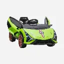 Coche eléctrico Lamborghini verde