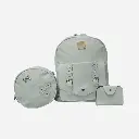 Mochila juvenil 3 en 1 color gris
