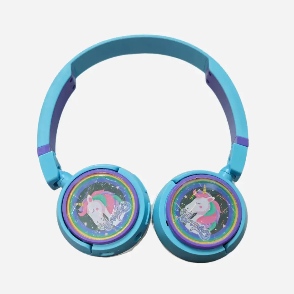 Audífonos Bluetooth Unicornio  celeste