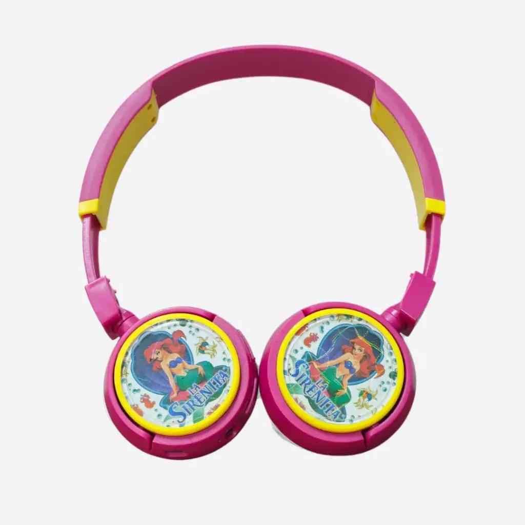 Audífono bluetooth sirenita rosa