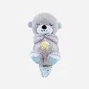 Peluche nutria grande gris claro