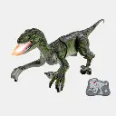 Velociraptor verde electrónico