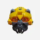 Robot con máscara bumblebee