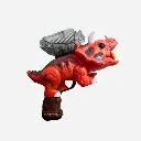 Dino Pistola Hidrogel rojo