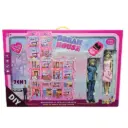 Muñeca Barbie con casa premium 282 pcs