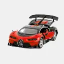 Famous car rojo BUGATTI CON TIMON