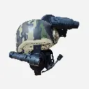 Casco de combate camuflado