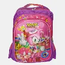 Mochila escolar Sonic rosado