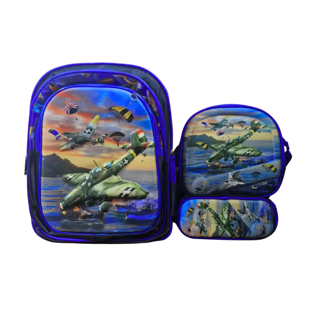 Mochila 3 en 1 Avión de Guerra para Niños