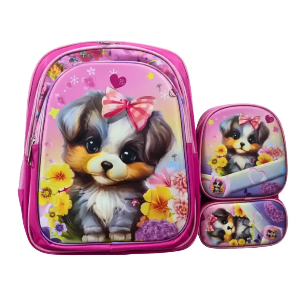 Mochila 3 en 1 Perrito para Niñas