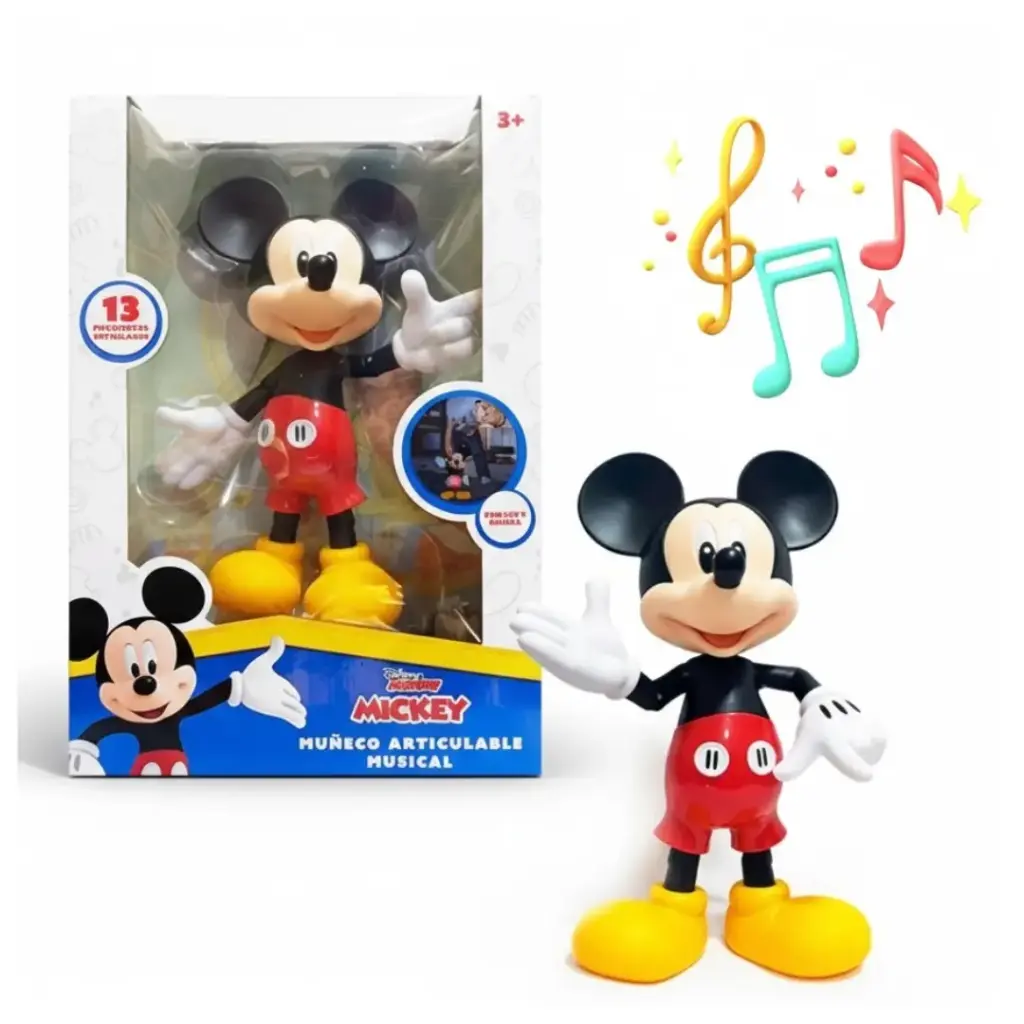 Muñeco Articulable Mickey Mouse Musical