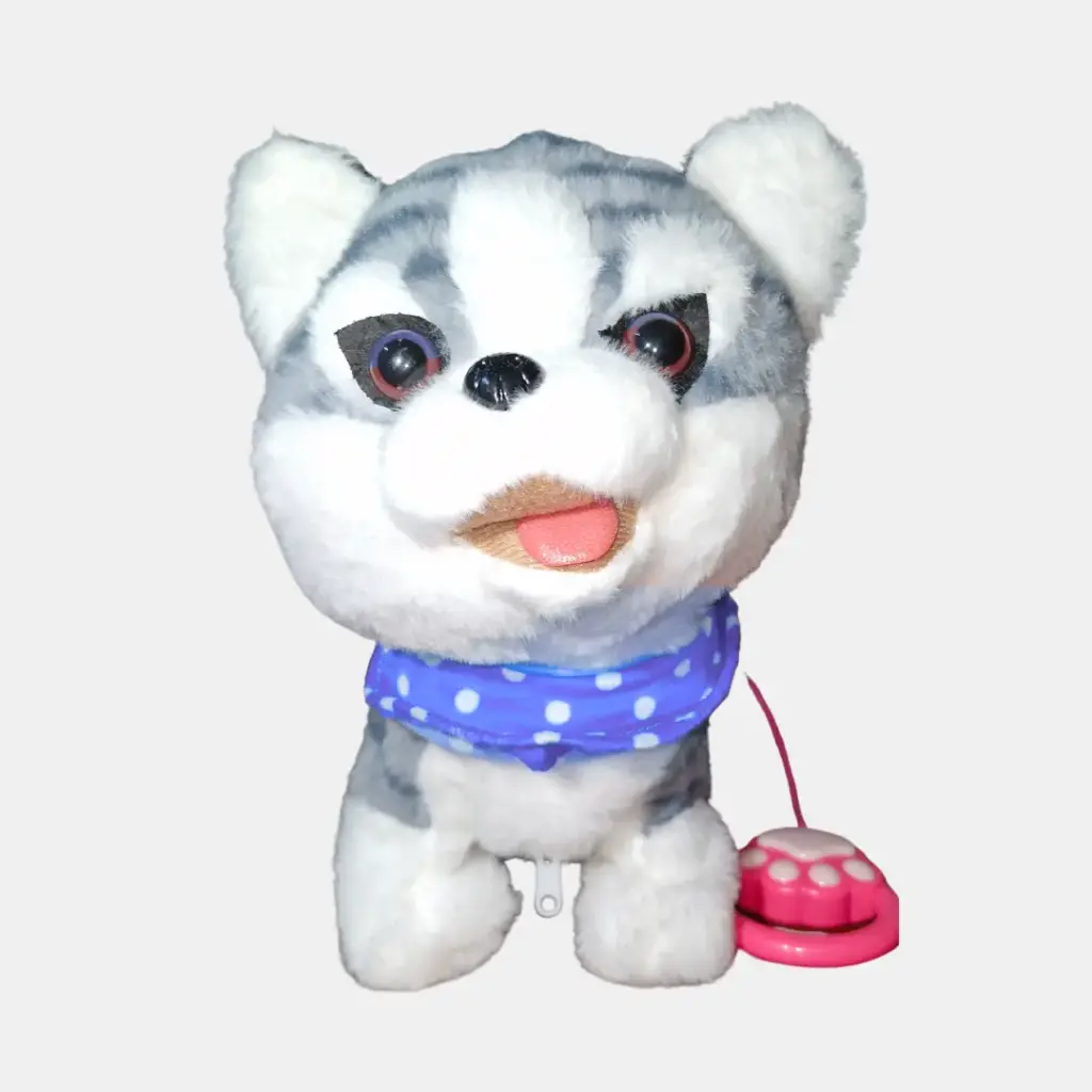 PERRO PREMIUM LOBO BUFANDA CELESTE