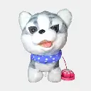 PERRO PREMIUM LOBO BUFANDA CELESTE