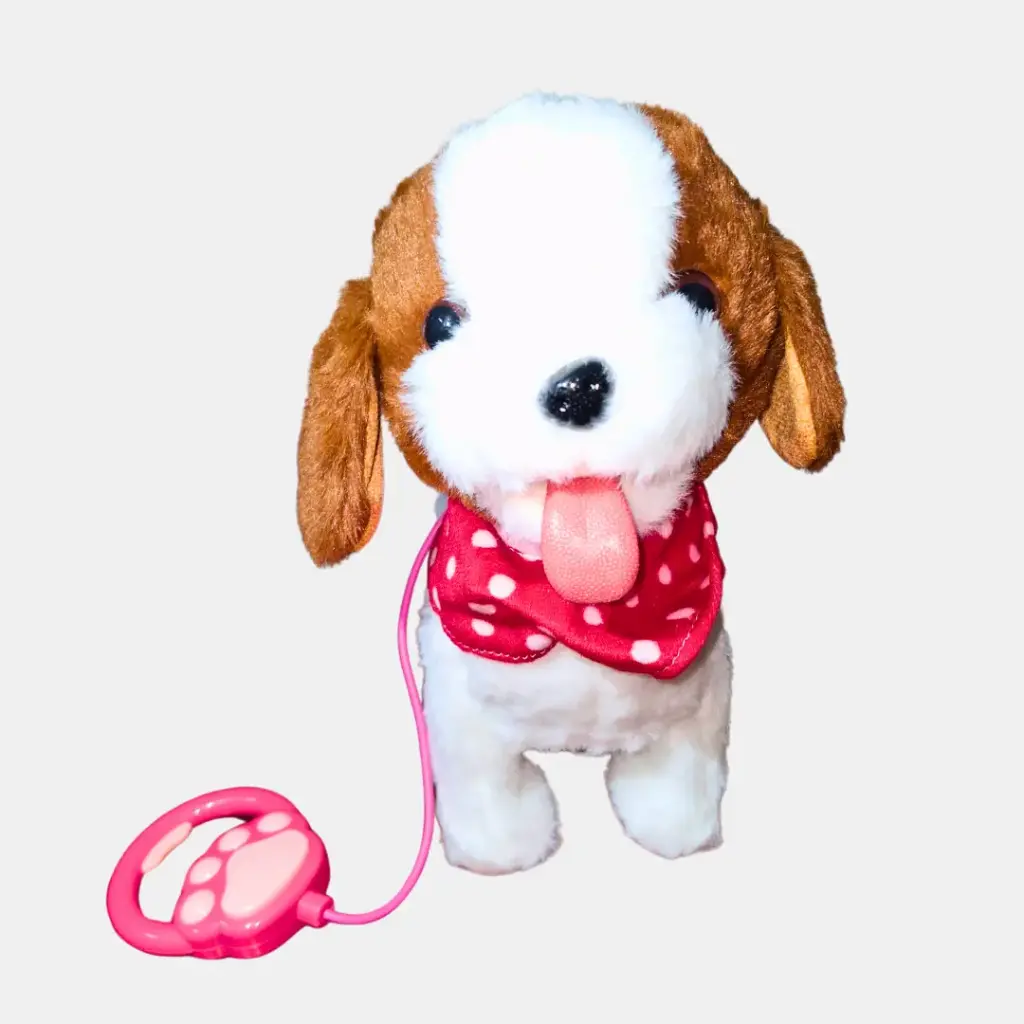 PERRO PREMIUM MARRON - BUFANDA ROJA