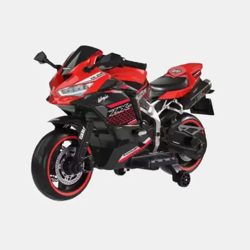 Moto lineal ninja eléctrica infantil rojo