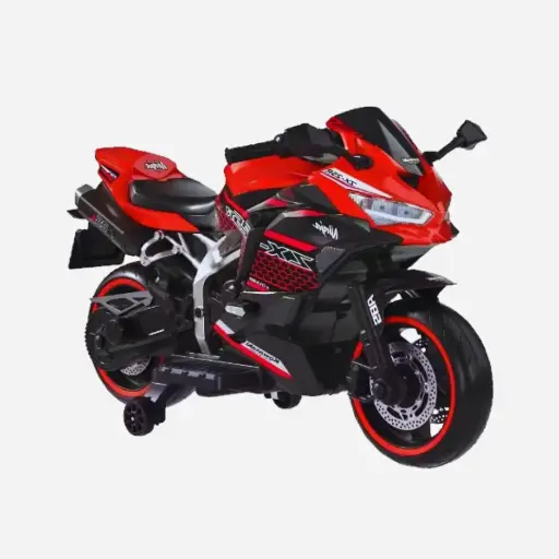 Moto lineal ninja eléctrica infantil rojo