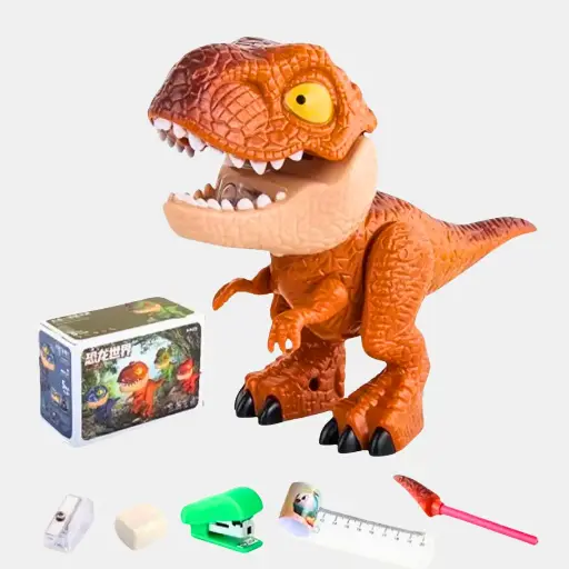 Dinosaurio 5 en 1 color naranja
