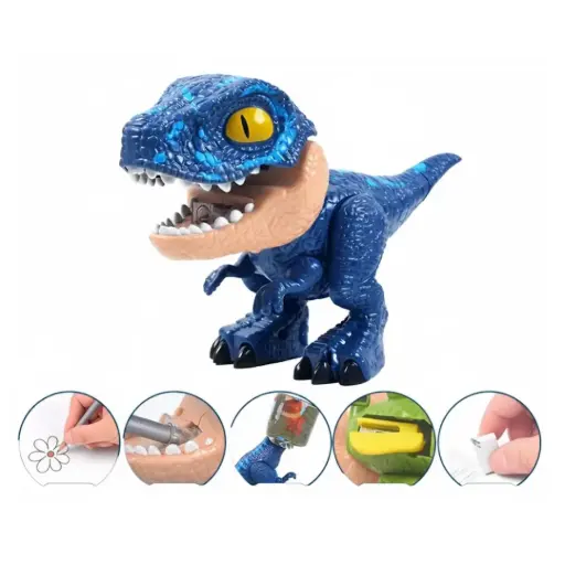 Dinosaurio 5 en 1 color Azul Útiles Escolares