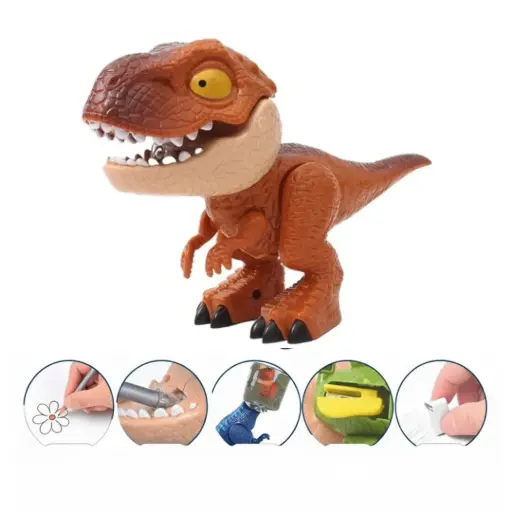 Dinosaurio 5 en 1 color Marrón Útiles Escolares