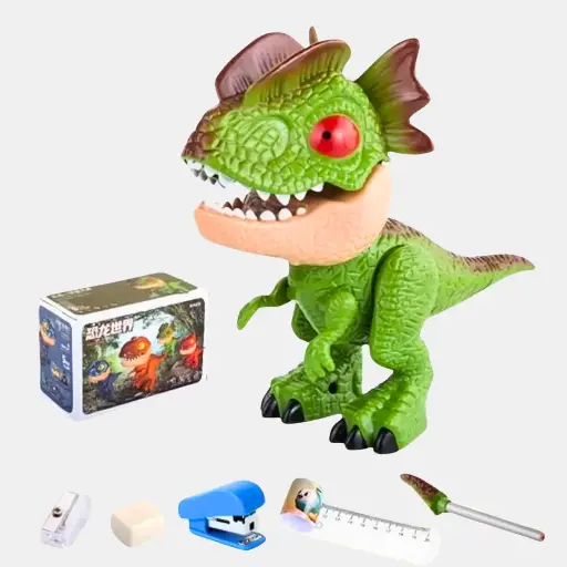 Dinosaurio 5 en 1 verde infantil