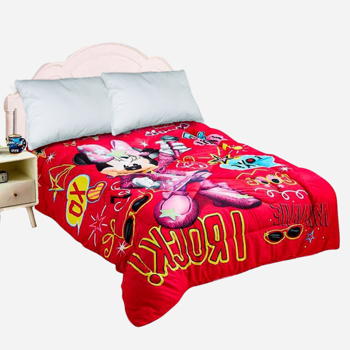 Cubrecama diseño Disney Minnie 1.5plz