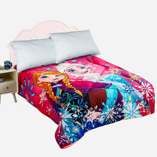 Cubrecama diseño Disney Frozen 1.5plz