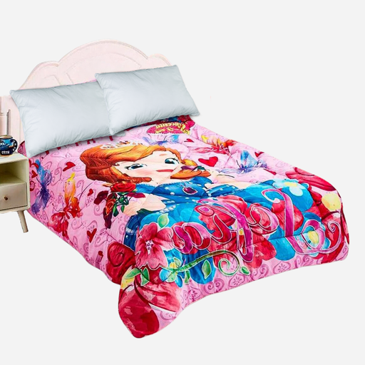 Cubrecama diseño Disney Sofia 1.5plz