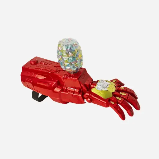 Brazo Iron Man lanza Hidrogel niño