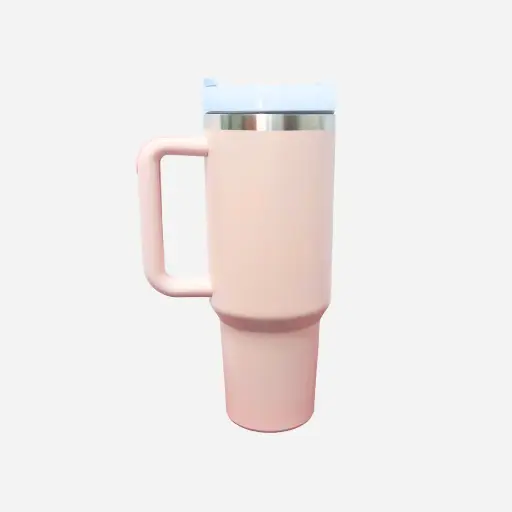 Vaso de café con mango Termo pink