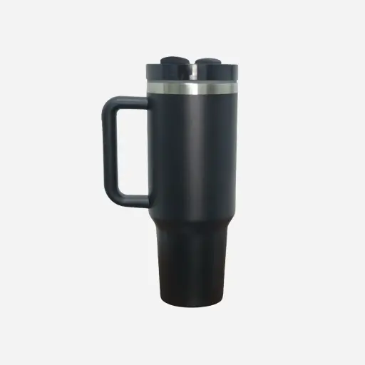 Vaso de café con mango Termo negro