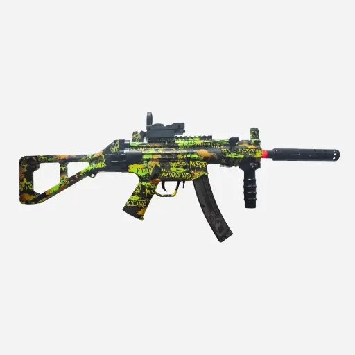 Mp5K Rifle grafiti amarillo