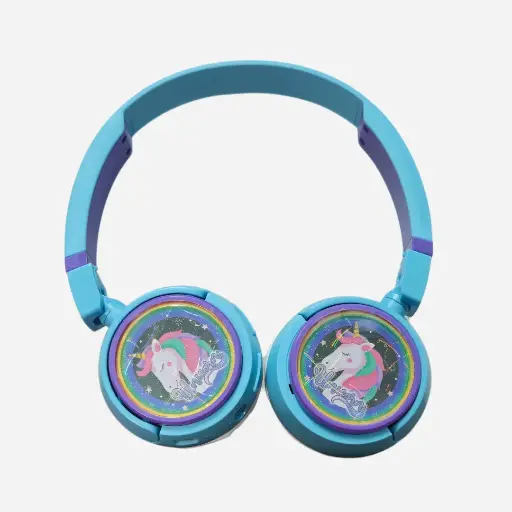 Audífonos Bluetooth Unicornio  celeste