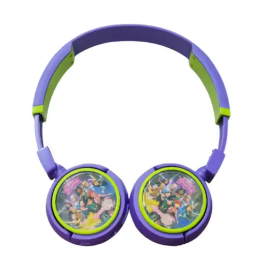Audífonos para Niñas bluetooth Princesas Morado