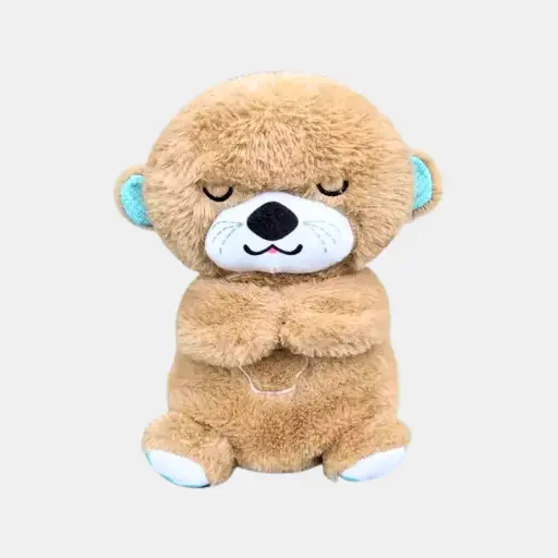 Peluche nutria pequeña marrón
