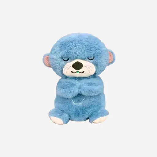 Peluche nutria pequeña celeste