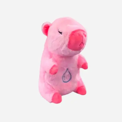 Capibara musical con luces rosado