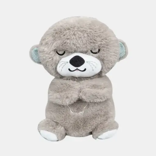 Peluche nutria pequeña gris