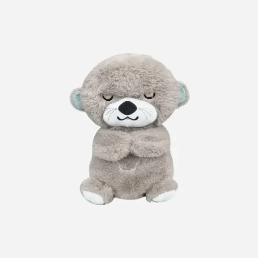 Peluche nutria pequeña gris