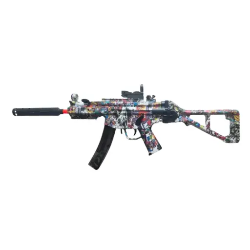 Mp5K Rifle grafiti rojo