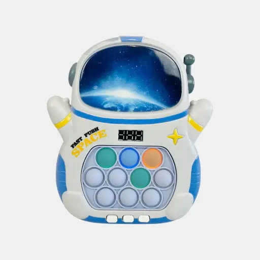 Pop it con pantalla digital astronauta