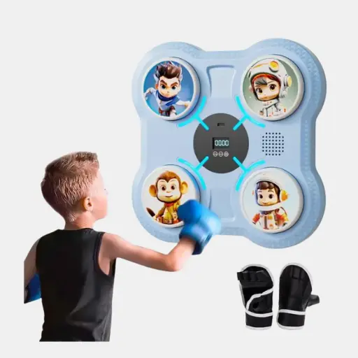 Máquina de box para niños celeste