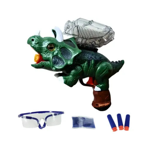 [ST6133] Dinosaurio Pistola Lanzador de  Hidrogel  y Dardos Verde